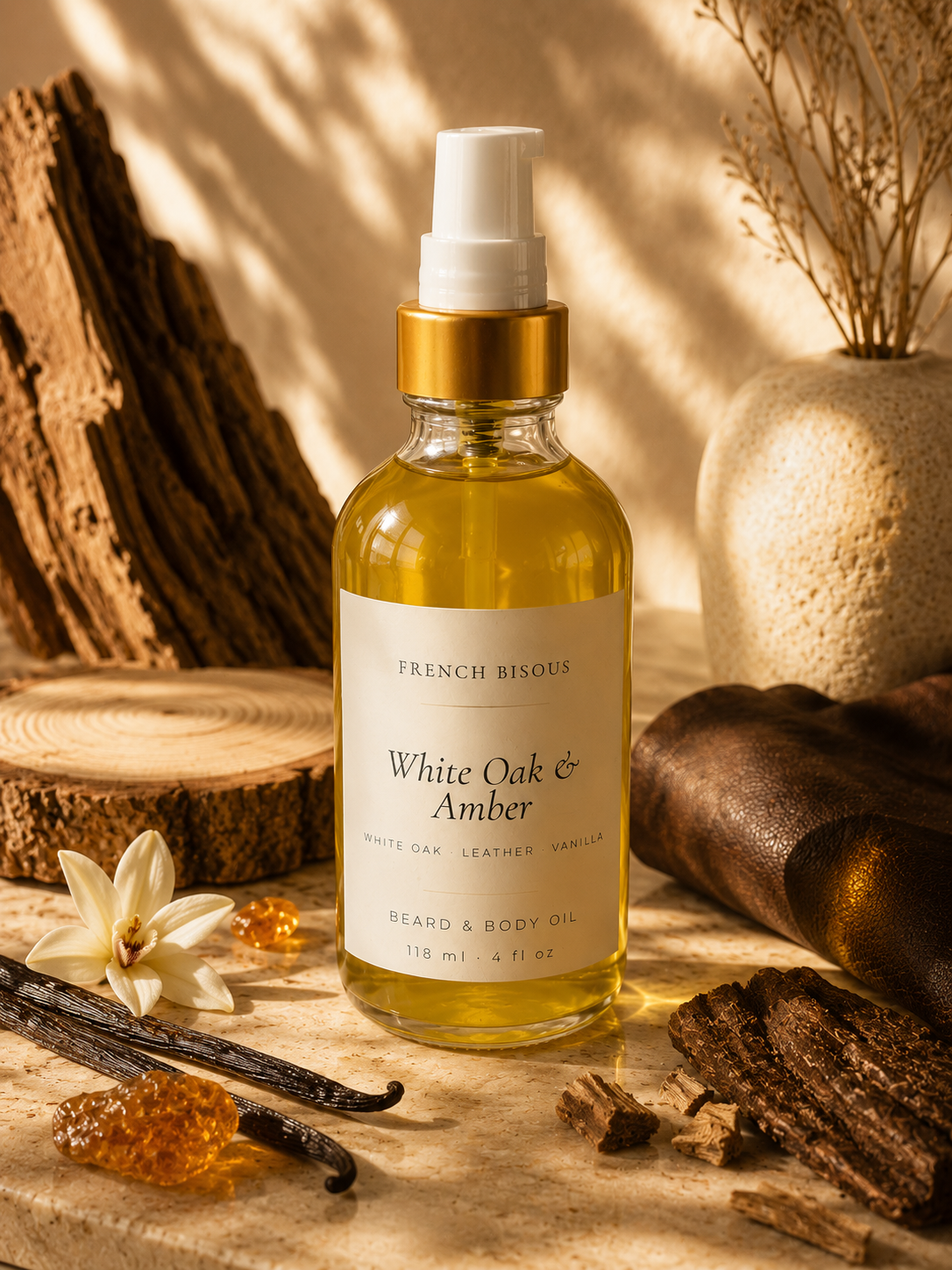 White Oak and Amber • Beard and Body Oil